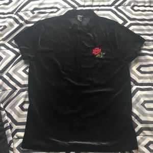 Black Velvet Short Sleeve